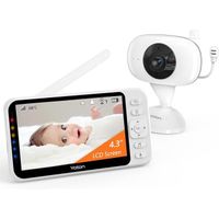 Babyphone Caméra - YOTON YB06 - 4.3"- camera surveillance bebe,avec Caméra et Vision Nocturne Infrarouge, VOX