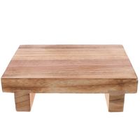 HAPINARY Tabouret Marchepied en Bois de Paulownia Petit, Repose-Pieds Stable pour Adultes et Garçon et Filles, Bureau et Chambre, Design Simple et Mobile, Usage Intérieur et Extérieur