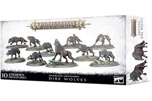 FIGURINE - PERSONNAGE Games workshop - 168569 - Warhammer AoS - Soulblight Gravelords Dire Wolves 99120207093 Noir