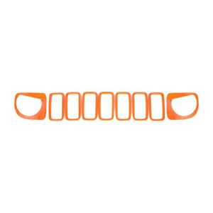 CAPOT - GRILLE Orange 9pcs - capot de lampe pour Jeep Renegade, a