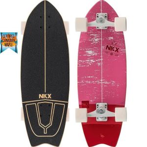SKATEBOARD - LONGBOARD Surfskate NKX Maverick 29 pouces - Rose - Glisse u