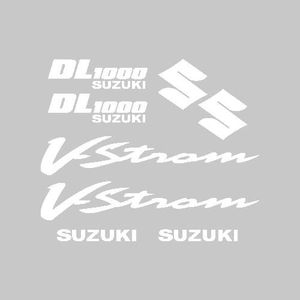 DÉCORATION VÉHICULE Stickers Suzuki DL 1000 Vstrom Ref: MOTO-131 Blanc