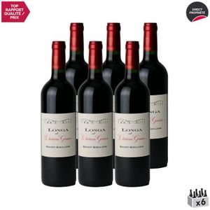 VIN ROUGE Longa de Château Gessan Rouge 2019 - Lot de 6x75cl