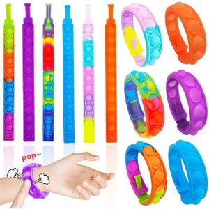 HAND SPINNER - ANTI-STRESS 6Pcs Pop Toy Set, Pop Bubble Bracelet Toy, Anti St
