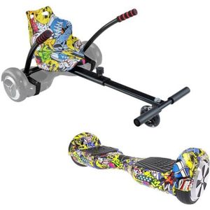 Enyaa pour gyroskate électrique Hoverbard pour faire un kart Pour hoverboard de 16,5 20,3 et 25,4 cm Réglable Pour adultes et enfants 