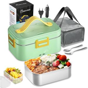 Vtizikl Boîte à déjeuner isotherme en acier inoxydable 1,8 l, boîte à