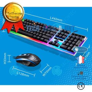 marque generique - Mini clavier gamer gaming lumineuse led sans
