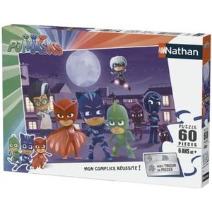 PUZZLE Puzzle - NATHAN - Les Pyjamasques contre les super méchants - 60 pièces - Mixte