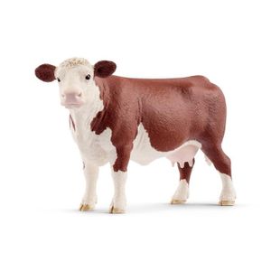 FIGURINE - PERSONNAGE Figurine Vache Hereford - Schleich - Peintes à la 
