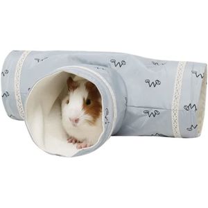 ACCESSOIRE ABRI ANIMAL EastVita Tubulure tunnel pour cochon d'Inde - Jouet pour petit animal et accessoires pour cage - Convient pour hamsters syriens,345
