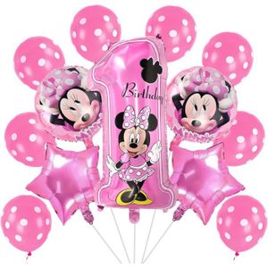 Minnie Decoration Anniversaire 2 Ans Pour Les Filles Kit De Guirlande De  Ballons Rose Rouge Noir Avec Minnie Joyeux Anniversair[306] - Cdiscount  Maison