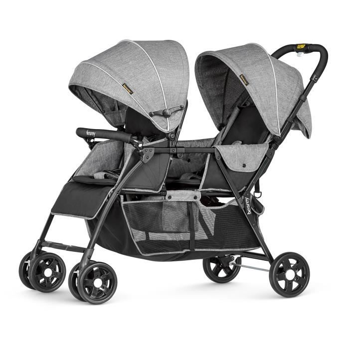 DUO SMART Poussette jumeaux ou enfants rapprochés Vert + 2 cosy gris -  Cdiscount Puériculture & Eveil bébé