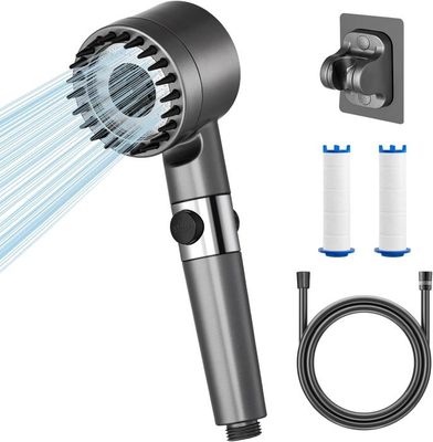 Magichome Pommeau De Douche à Filtre à 20 étapes Et Tuyau De 1,5 M, 5 Modes, Haute Pression, Filtre à Eau Dure, Pommeau De Douche Pour Enlever Le Chlore Résiduel