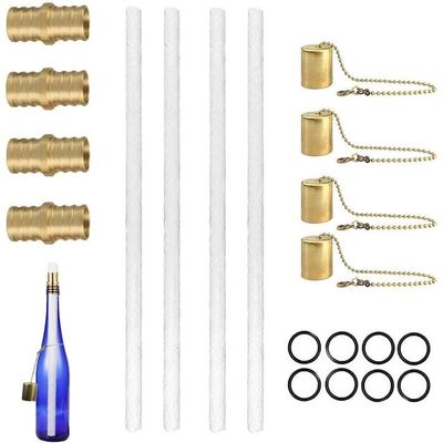 Kit De Torche Pour Bouteille De Vin - Mèches De Rechange En Fibre De