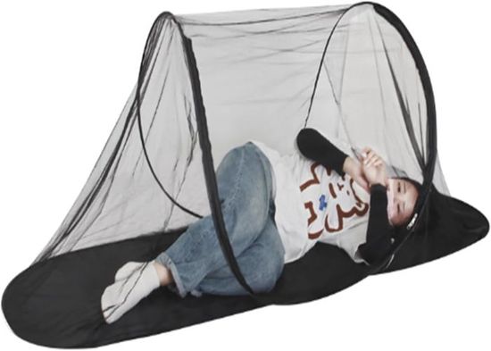 Moustiquaire pliable, facile à installer avec fond anti-piqûres de moustiques pour lit, camping, voyage, maison, extérieur, Suitable for 120cm bed