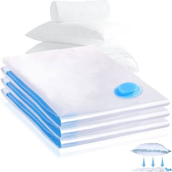 12 Sacs De Rangement Sous Vide – 3 Tailles (XL/L/M) Avec Pompe Électrique, Pour Vêtements, Voyage