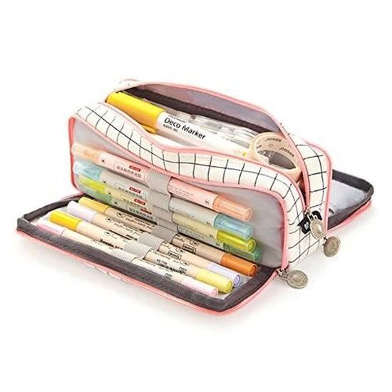 KASESSS Trousse Grande, Trousse Scolaire, Trousse
