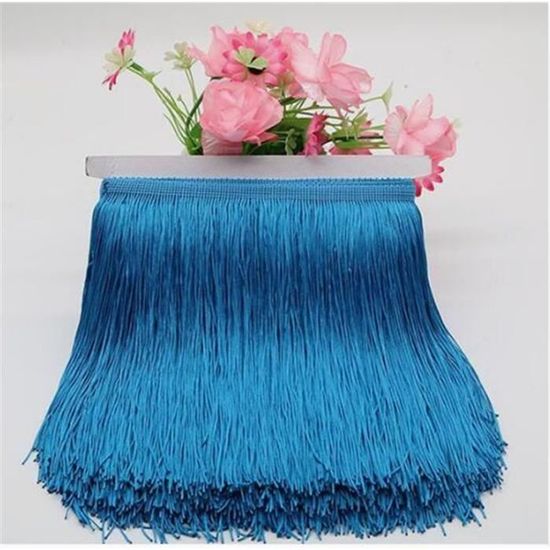 Jupe De Danse Latine à Franges Pailletées Pour Femme - Tango, Samba, Rumba - Ceinture élastique, 100% Polyester