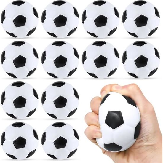 Lot De 3 Mini Ballons De Foot En Mousse – Balles Rebondissantes, 7 Cm, Indoor/Outdoor, Jeu De Sport Relaxant