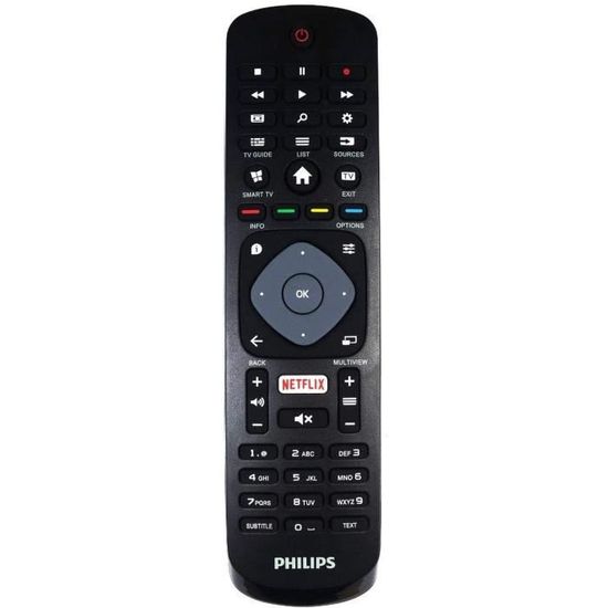 Télécommande Neuve Pour TV Philips 43PUS6201/12, 43PUS6262, 43PUS6401 – Modèle 996596003606