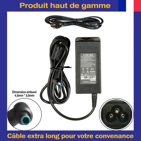 Lot De 10 Chargeurs HP 756413-001 65W D'occasion - Gros Embout - Testés En France
