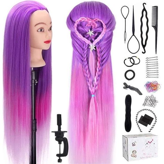 Tête De Poupée Pour Coiffure Enfants – Avec Accessoires – Développe La Créativité Et La Motricité Fine - 5