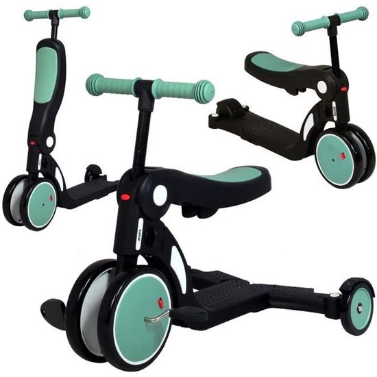 Looping SCOOTIZZ Draisienne Evolutive 5 en 1 / Tricycle Bébé Évolutif/ Trottinette Enfant