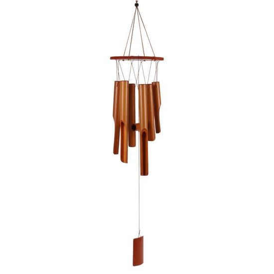 Carillon à Vent En Bambou - Décoration Apaisante Pour Jardin, Balcon Ou Terrasse | Son Naturel Et Harmonieux