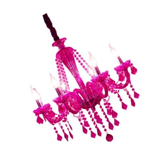 1pc salon lustre cristal romantique de style européen violet plafonnier luminaire d'interieur