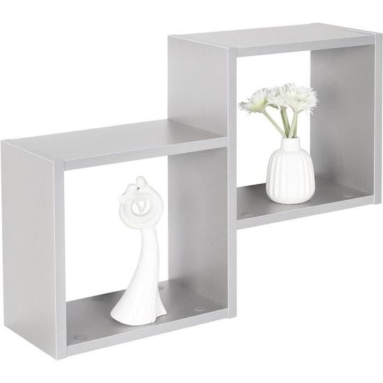 Étagère Murale Rangement 98x19x19cm Tablette Flottante Chêne Marron