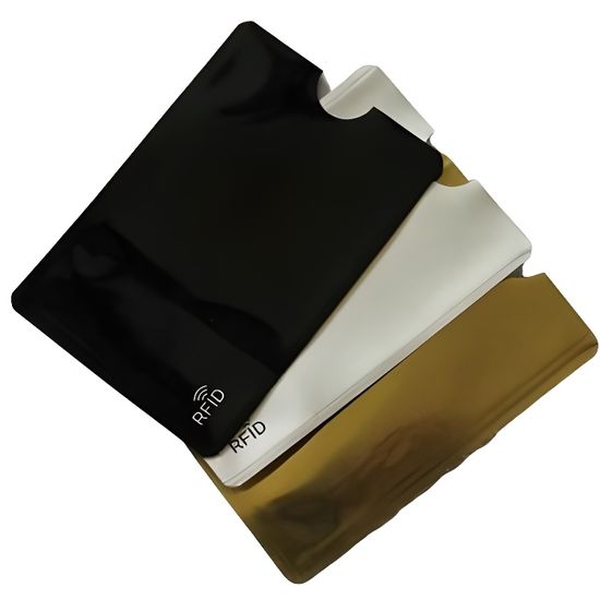 Etui Carte Bancaire Anti Piratage Paiement sans contact Rfid Noir Argent Or Cdiscount Bricolage