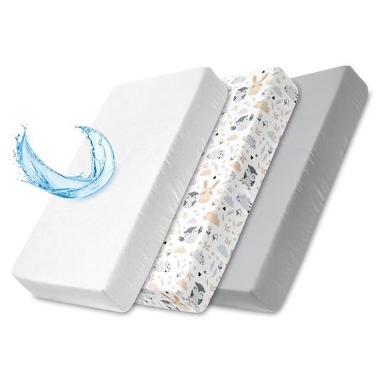 Drap housse landau ensemble nacelle - 2 x housse   protège-matelas ...