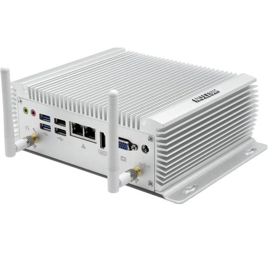 Mini PC Industriel Sans Ventilateur HISTTON I5-8250U | 8Go RAM, 256Go SSD, 2x LAN, 6x COM, Windows 11 Pro