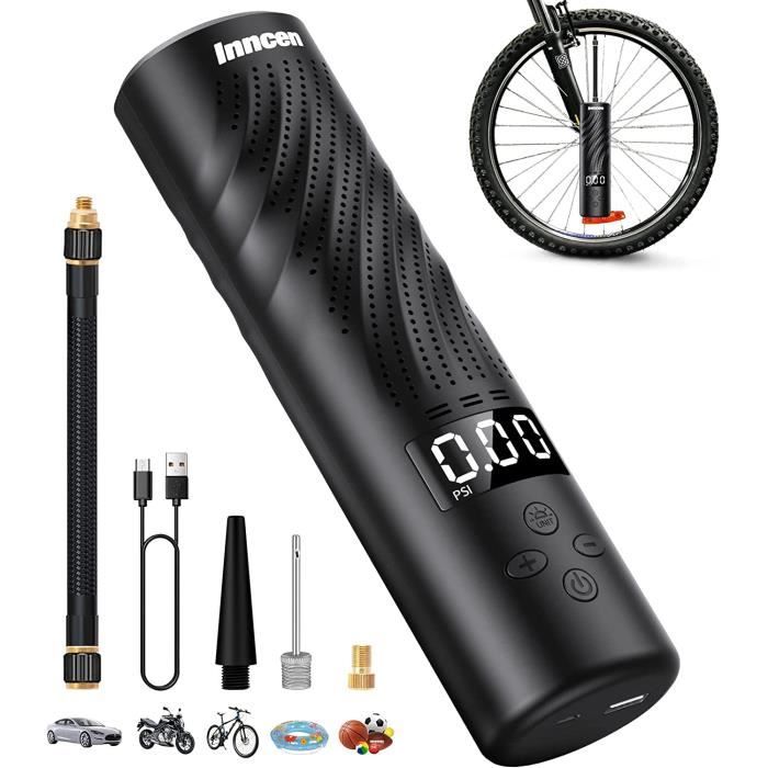 4000mAh Mini Pompe à Air Électrique, Compresseur à Air Portatif Gonfleur  Pneus sans Fil 150PSI Pompe a Velo pour Moto Voiture - Cdiscount Auto