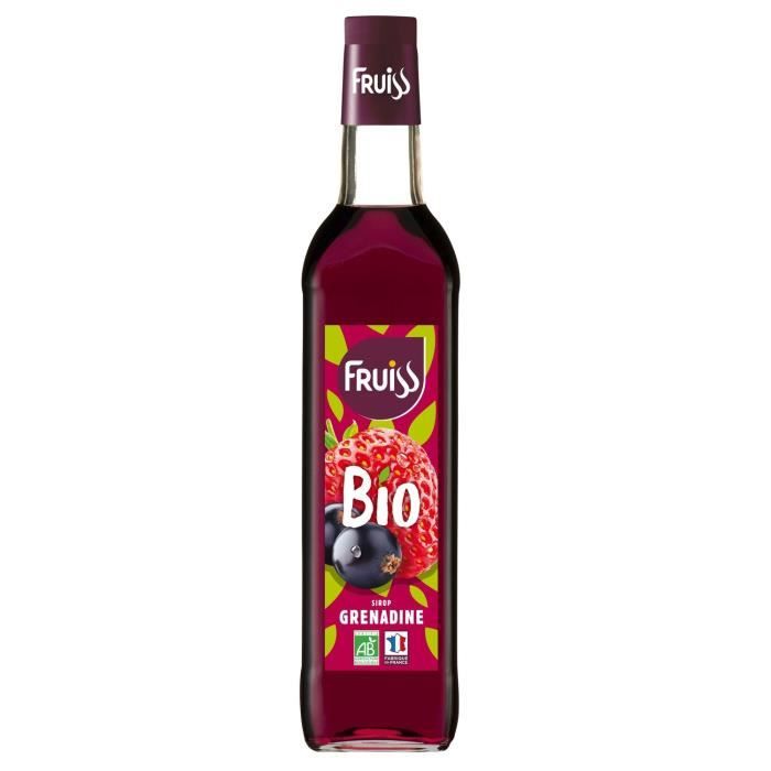 LOT DE 2 - FRUISS Sirop grenadine Bio bouteille de 70cL