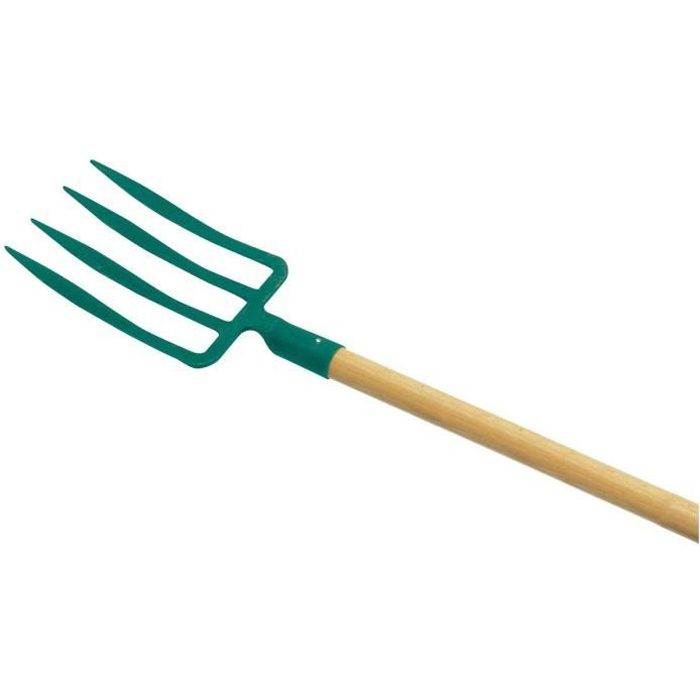 Fourche à bêcher Cap Vert - Emmanché 4 dents - Longueur 25 cm