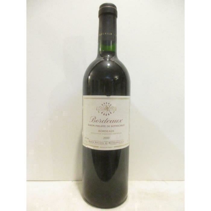 bordeaux baron philippe de rothschild rouge 2000 - bordeaux