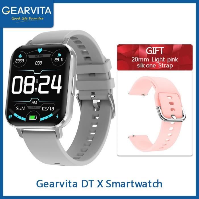 Gearvita DTX Smartwatch DT X 1.78 pouces IP68 étanche ECG fréquence cardiaque 420*485 moniteur de sommeil pression a - Grey - WL1611