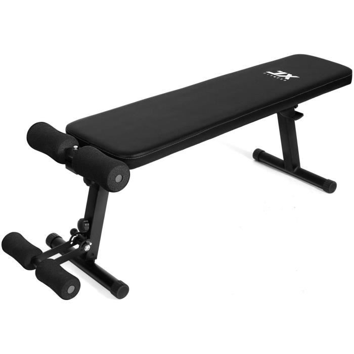 JX FITNESS Banc de Musculation Pliable Banc de Poids Gymnastique à Domicile & AB Abdominaux Banc incliné Plat Banc d'exercice de Dé.