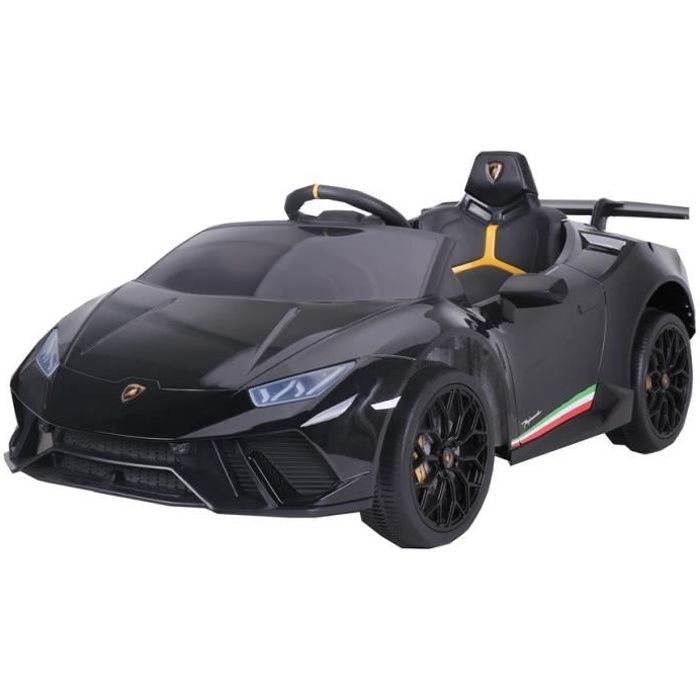 Lamborghini Huracán Noir Voiture Électrique Enfant Véhicule Bébé12V
