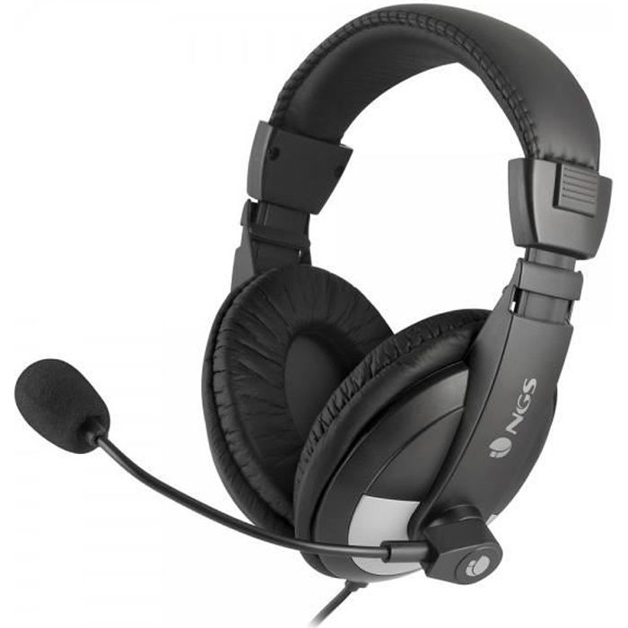 NGS Casque Micro - Msx9 Tour De Tete Noir