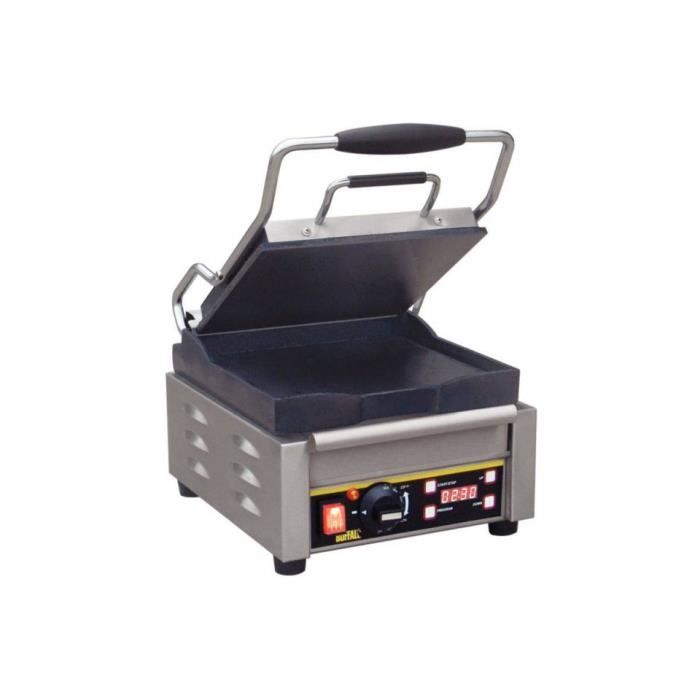 Grill panini professionnel avec affichage digital BUFFALO - Plaques lisses