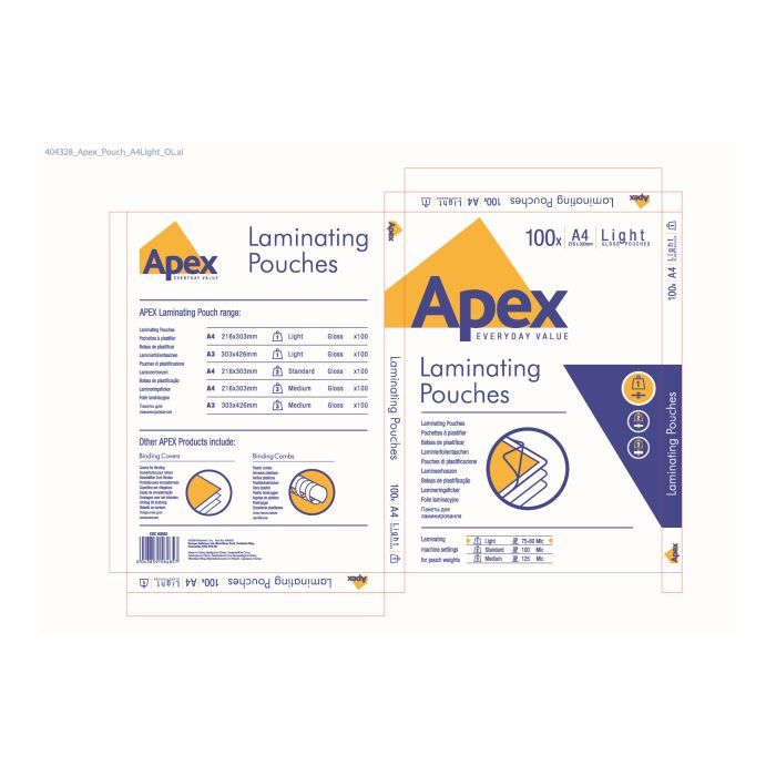 Fellowes - Pochettes plastifiées - 100 x léger - …