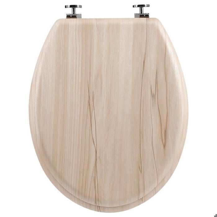 Abattant WC en bois clair