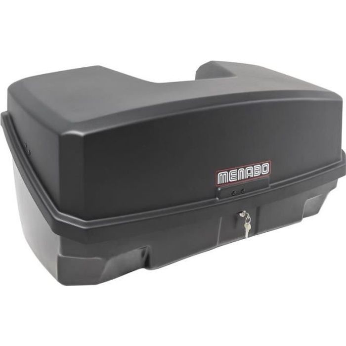 Coffre sur Attelage 300L Universel - Charge max 45 Kgs - Menabo Nekkar Noir Noir Mat