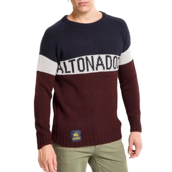 Pull Altonadock Grenat pour les hommes