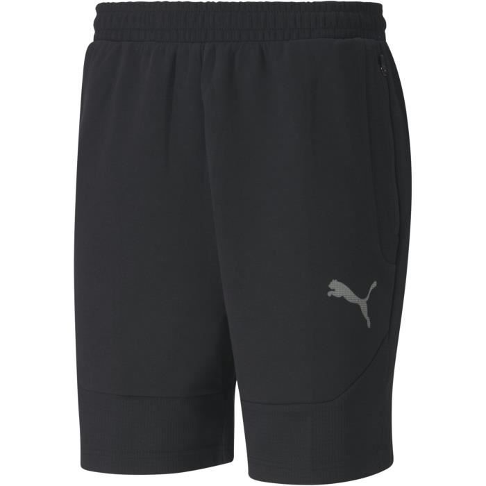 PUMA - Short de sport Evostripe - Poches avec fermeture éclair - taille ajustée - technologie Drycell - noir - homme