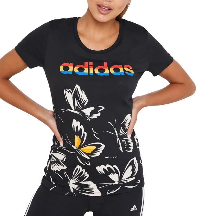 T-shirt Noir Femme Adidas FARM P TSHIRT
