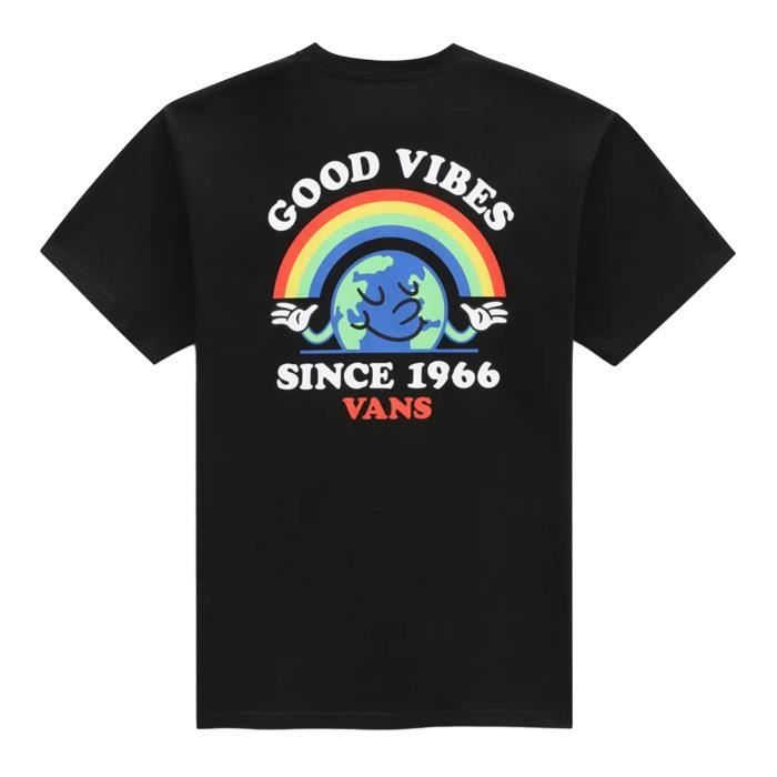 Vans T-Shirt pour Homme Good Vibes Noir VN0A4PKXBLK