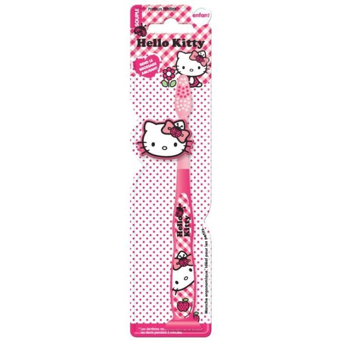 TINOKOU Brosse à dents ergonomique Hello Kitty